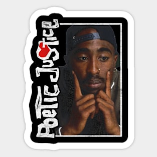 Poetic Justice rap Sticker